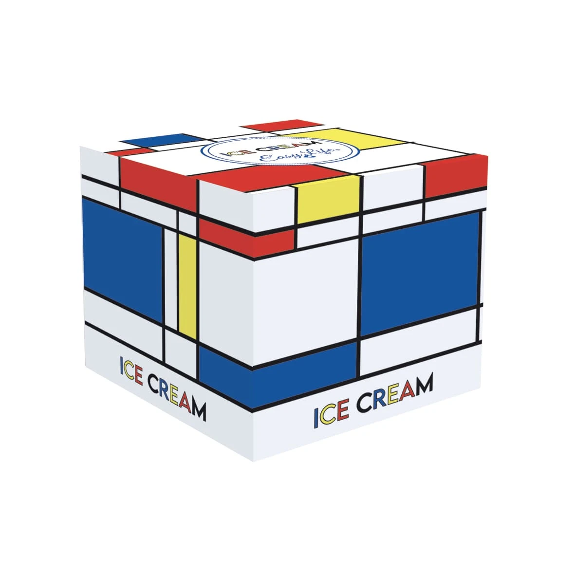 EASY LIFE Set 4 Ciotole Gelato Con Cucchiaini MONDRIAN 2 EASY LIFE Set 4 Ciotole Gelato Con Cucchiaini MONDRIAN - Image 2