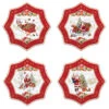 EASY LIFE Set 4 Piatti Dessert Ø 16 Cm In Porcellana CHRISTMAS MEMORIES