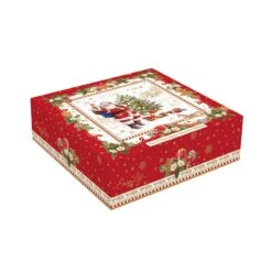 EASY LIFE Set 4 Piatti Dessert Ø 16 Cm In Porcellana CHRISTMAS MEMORIES -Easy Life 1002 CHME box