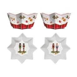 EASY LIFE Set 2 Ciotole VINTAGE NUTCRACKERS