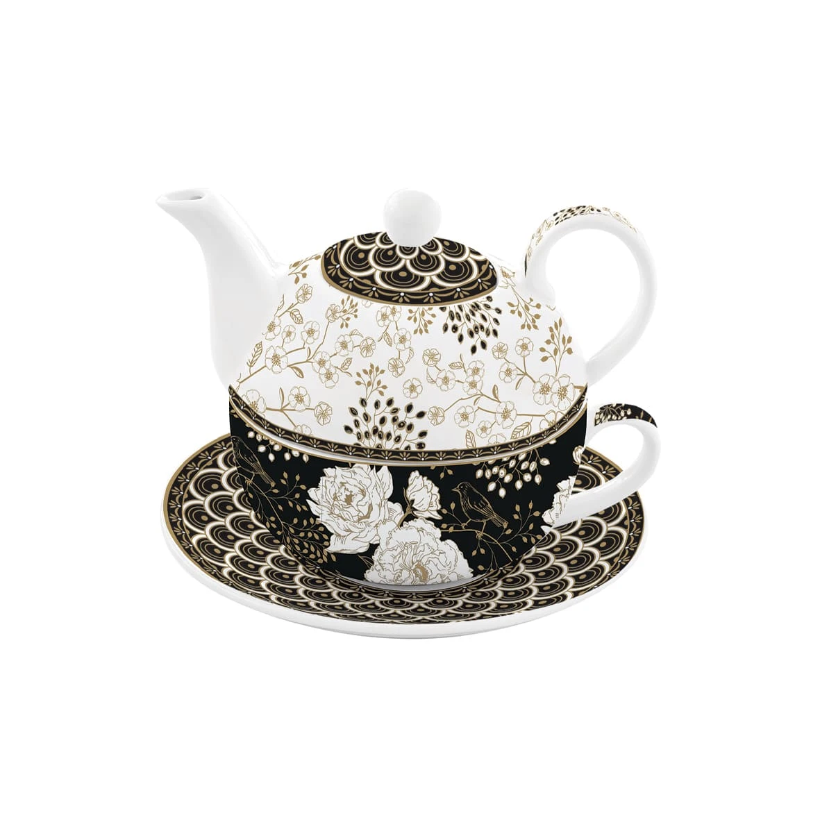 EASY LIFE Tea For One ART DECO & FLOWERS 1 EASY LIFE Tea For One ART DECO & FLOWERS