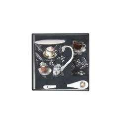 EASY LIFE Tazza E Cucchiaino Con Sottobicchiere BARISTA -Easy Life 1045 BRST BARISTA box open view