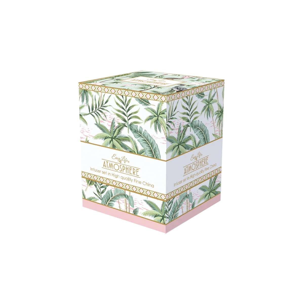 EASY LIFE Mug E Sottobicchiere In Porcellana Con Infusiera 350 Ml WILD TROPICAL 2 EASY LIFE Mug E Sottobicchiere In Porcellana Con Infusiera 350 Ml WILD TROPICAL - Image 2