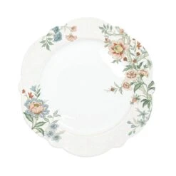 EASY LIFE Piatto Piano In Porcellana Ø 26 Cm ZEN GARDEN WHITE