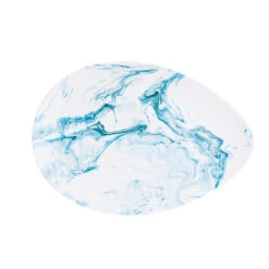 EASY LIFE Piatto Da Portata In Porcellana 24×16,5 Cm AQUA