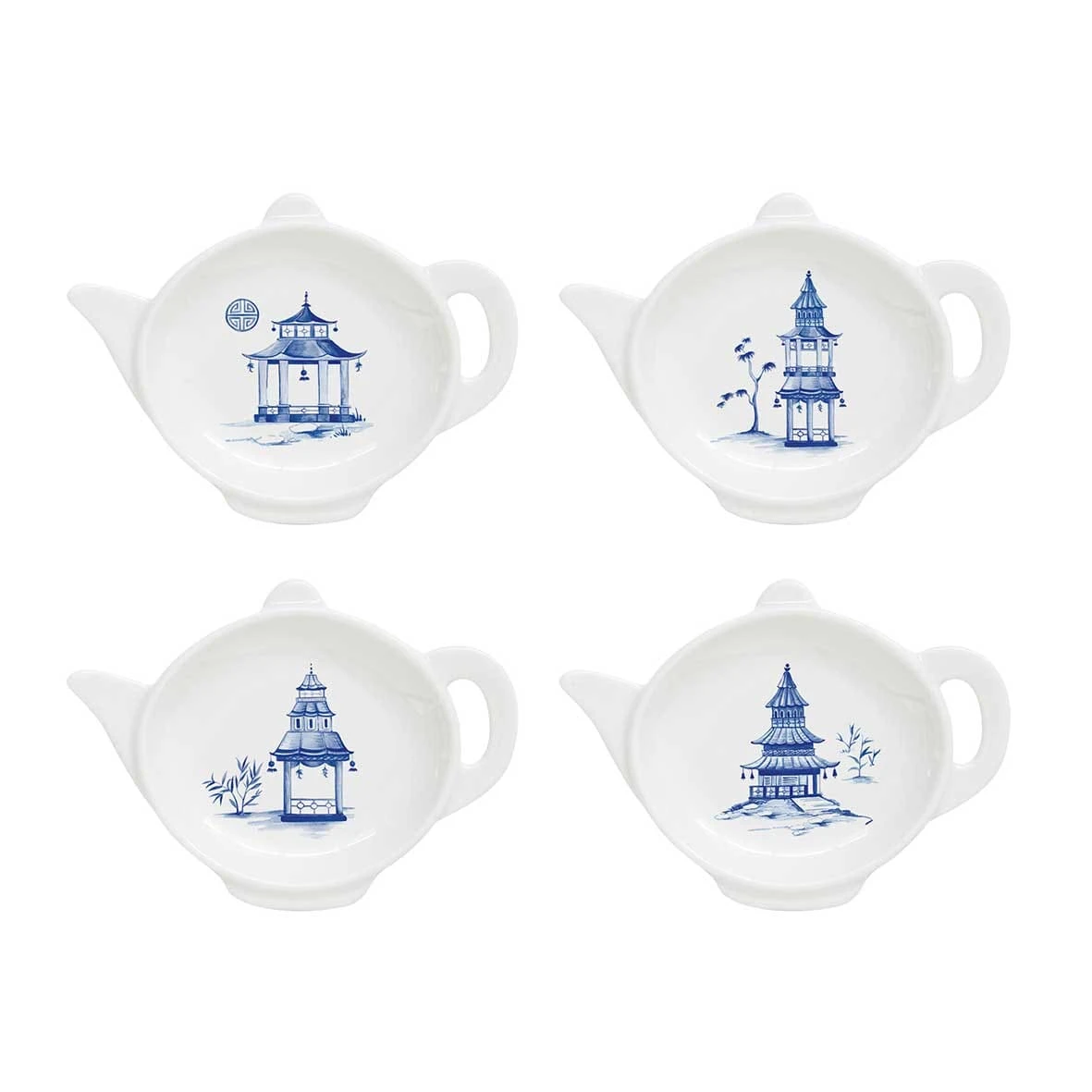 EASY LIFE Set 4 Poggia Bustina Da Tè PAGODA 1 EASY LIFE Set 4 Poggia Bustina Da Tè PAGODA