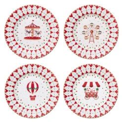 EASY LIFE Set 4 Piatti Dessert CHRISTMAS WONDERLAND