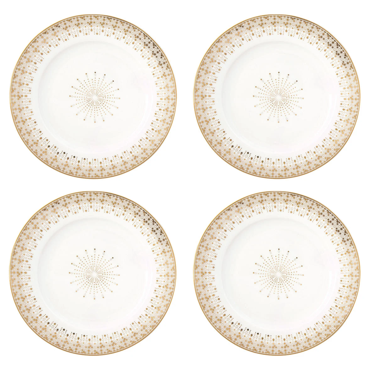 EASY LIFE Set 4 Piatti Dessert FESTIVE 1 EASY LIFE Set 4 Piatti Dessert FESTIVE