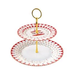 EASY LIFE Alzata Torta A 2 Piani CHRISTMAS WONDERLAND