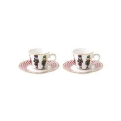 EASY LIFE Set 2 Tazzine Caffe Con Piattino NUTCRACKERS
