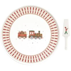 EASY LIFE Piatto Torta Con Paletta POLAR EXPRESS