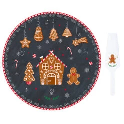 EASY LIFE Piatto Torta Con Paletta GINGERBREAD