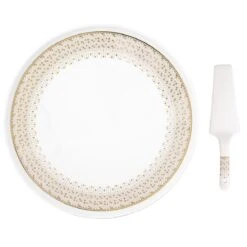 EASY LIFE Piatto Torta Con Paletta FESTIVE