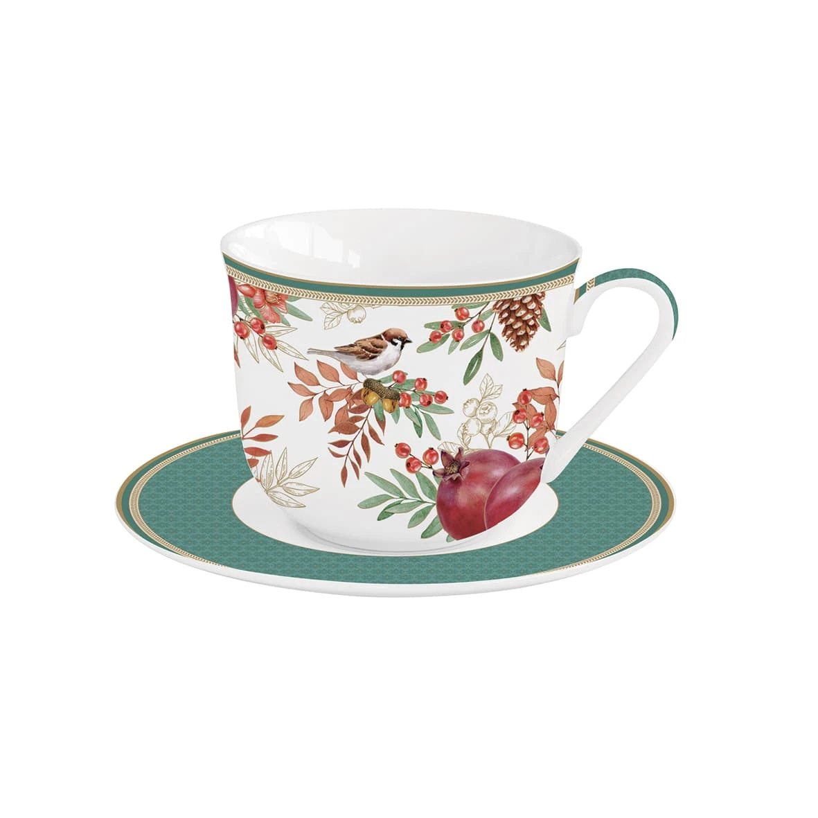 EASY LIFE Tazza Colazione Con Piattino AUTUMN SYMPHONY 1 EASY LIFE Tazza Colazione Con Piattino AUTUMN SYMPHONY