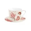 EASY LIFE Tazza Colazione Con Piatto CORAL REEF