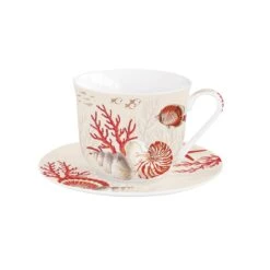 EASY LIFE Tazza Colazione Con Piatto CORAL REEF
