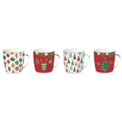 EASY LIFE Set 4 Tazze JINGLE BELLS