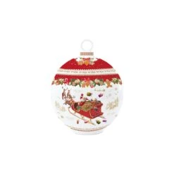 EASY LIFE Biscottiera Forma Pallina Di Natale CHRISTMAS MEMORIES