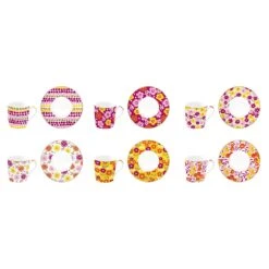 EASY LIFE Set 6 Tazzine Espresso Con Piattini 100ml FLOWER POWER -Easy Life 126 POWY