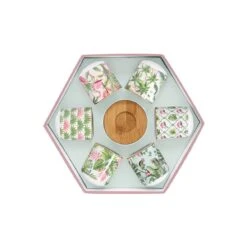 EASY LIFE Set 6 Tazzine Espresso 110 Ml Con Piattini In Bamboo WILD TROPICAL 5 EASY LIFE Set 6 Tazzine Espresso 110 Ml Con Piattini In Bamboo WILD TROPICAL -Easy Life 127 WILD BOX OPEN