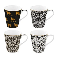 EASY LIFE Set 4 Mugs 300 Ml SAVANA