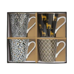 EASY LIFE Set 4 Mugs 300 Ml SAVANA -Easy Life 128 SAVA BOX OPEN