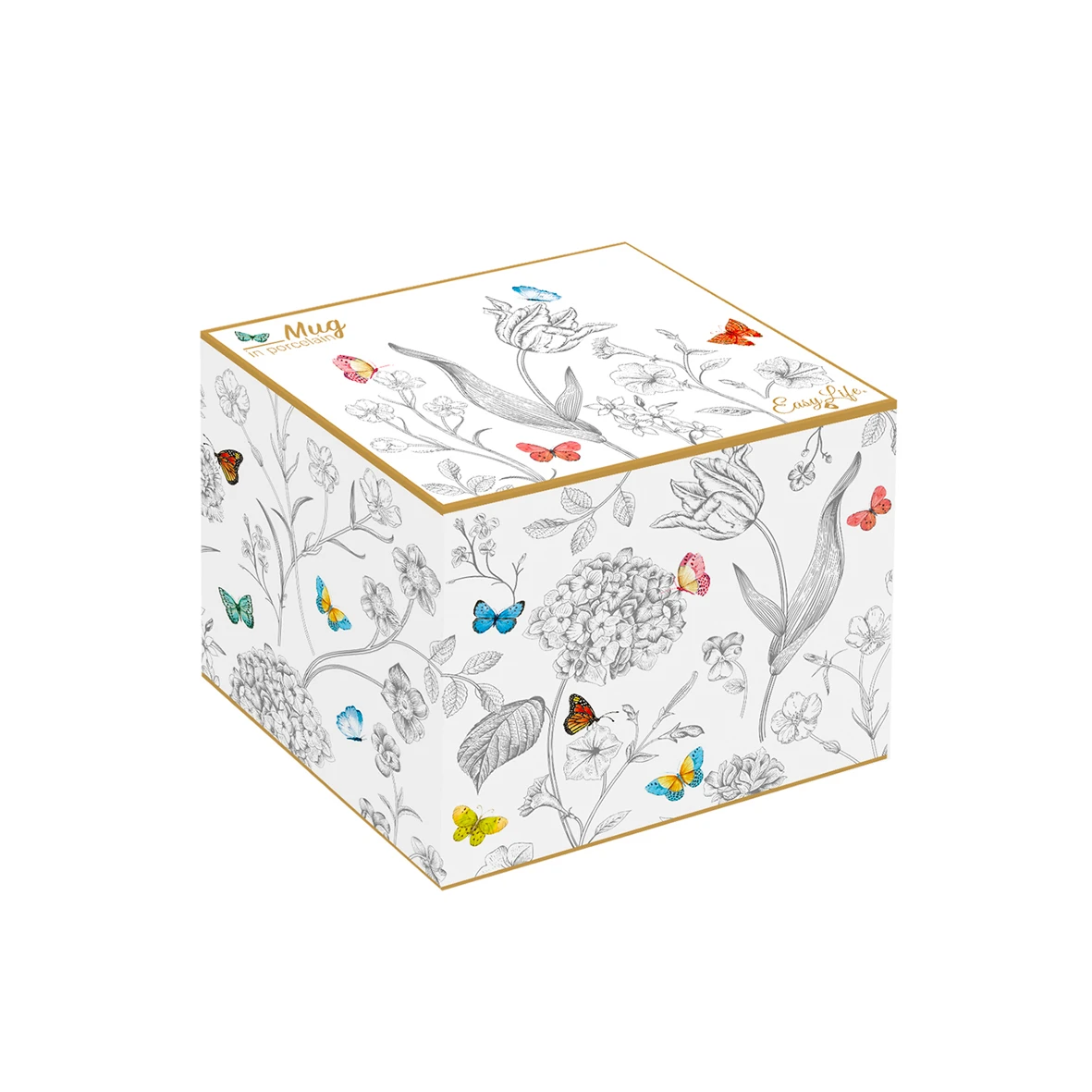 EASY LIFE Mug FLEURS ET PAPILLONS 2 EASY LIFE Mug FLEURS ET PAPILLONS - Image 2