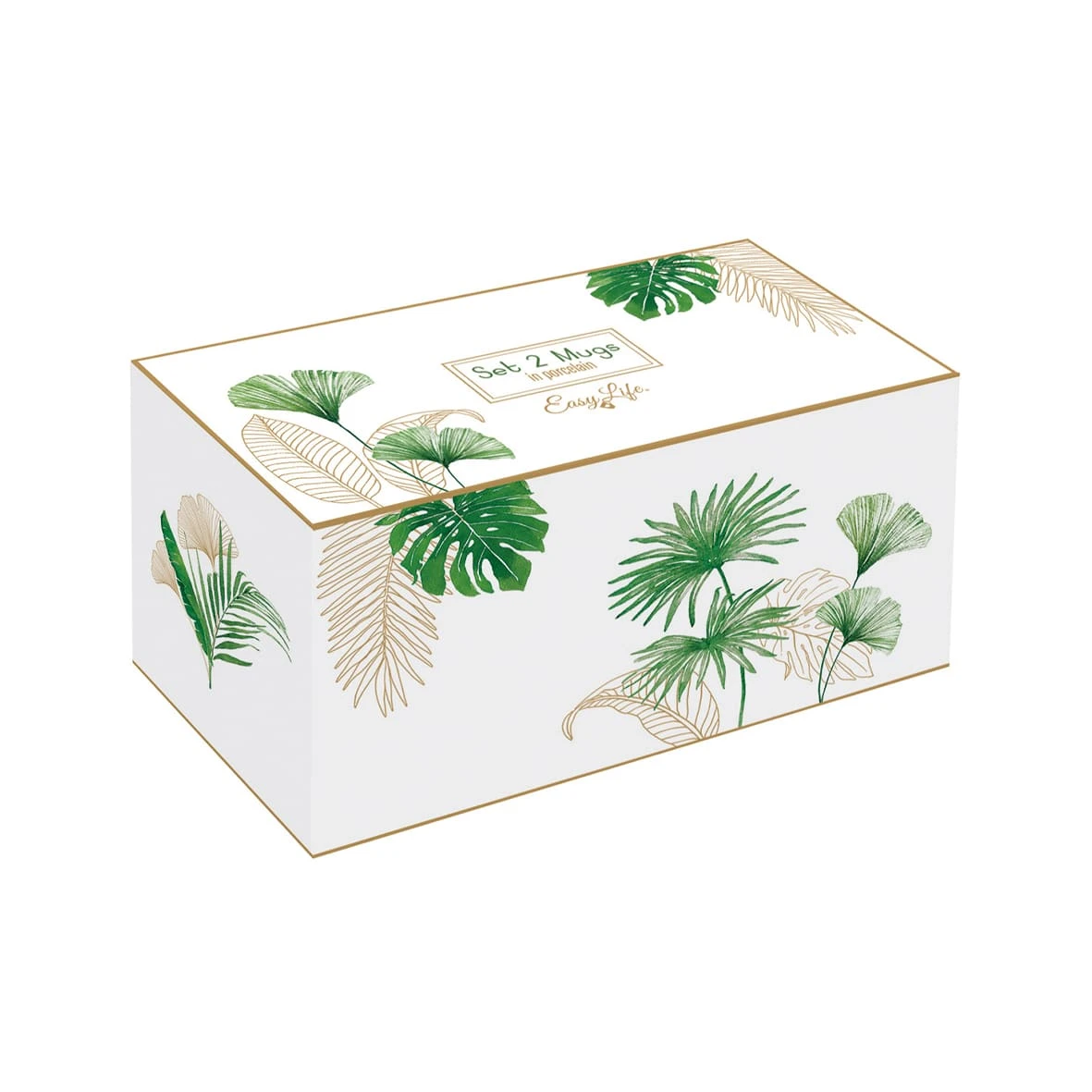 EASY LIFE Set 2 Mugs 300 Ml EXOTIQUE 2 EASY LIFE Set 2 Mugs 300 Ml EXOTIQUE - Image 2