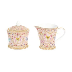 EASY LIFE Lattiera E Zuccheriera In Bone China MAJESTIC BUTTERFLIES