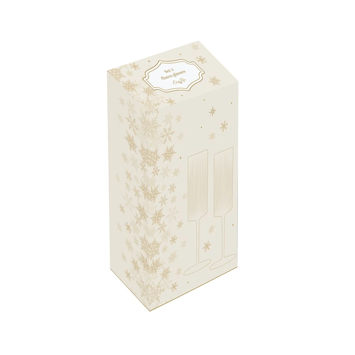 EASY LIFE Set 2 Flute Con Filo Oro FESTIVE 2 EASY LIFE Set 2 Flute Con Filo Oro FESTIVE - Image 2