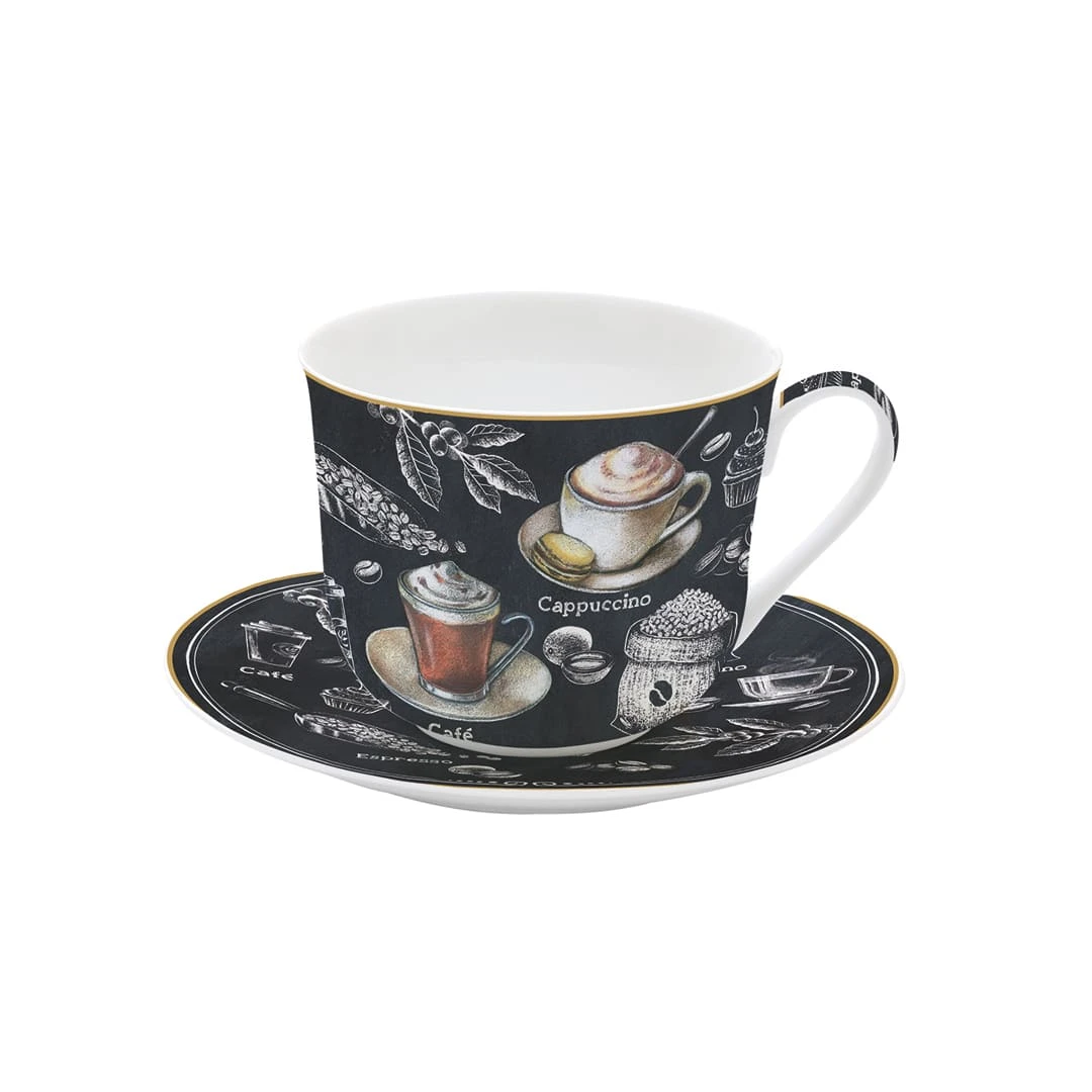 EASY LIFE Tazza Colazione Con Piattino BARISTA 1 EASY LIFE Tazza Colazione Con Piattino BARISTA