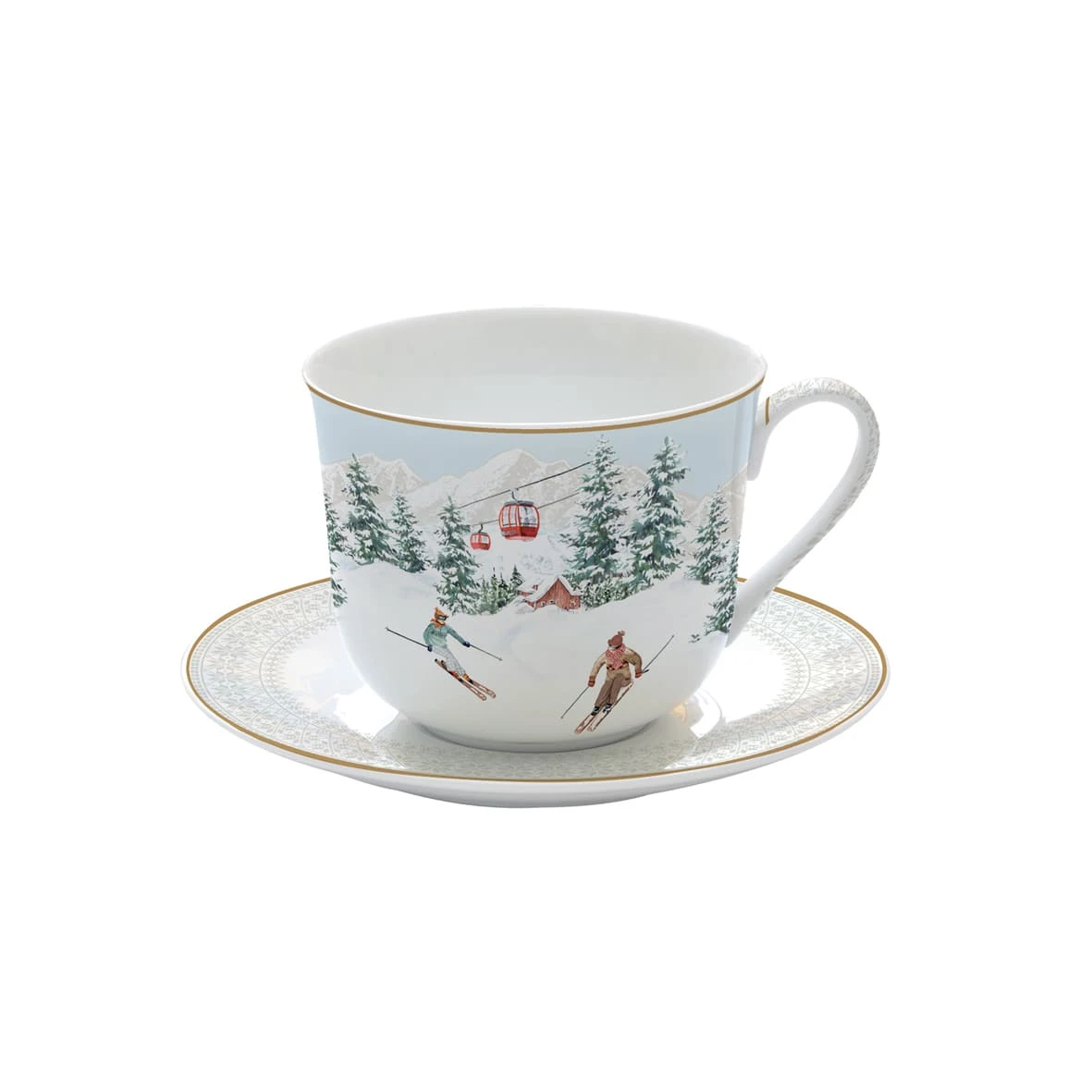 EASY LIFE Tazza Colazione Con Piatto CHALET 1 EASY LIFE Tazza Colazione Con Piatto CHALET