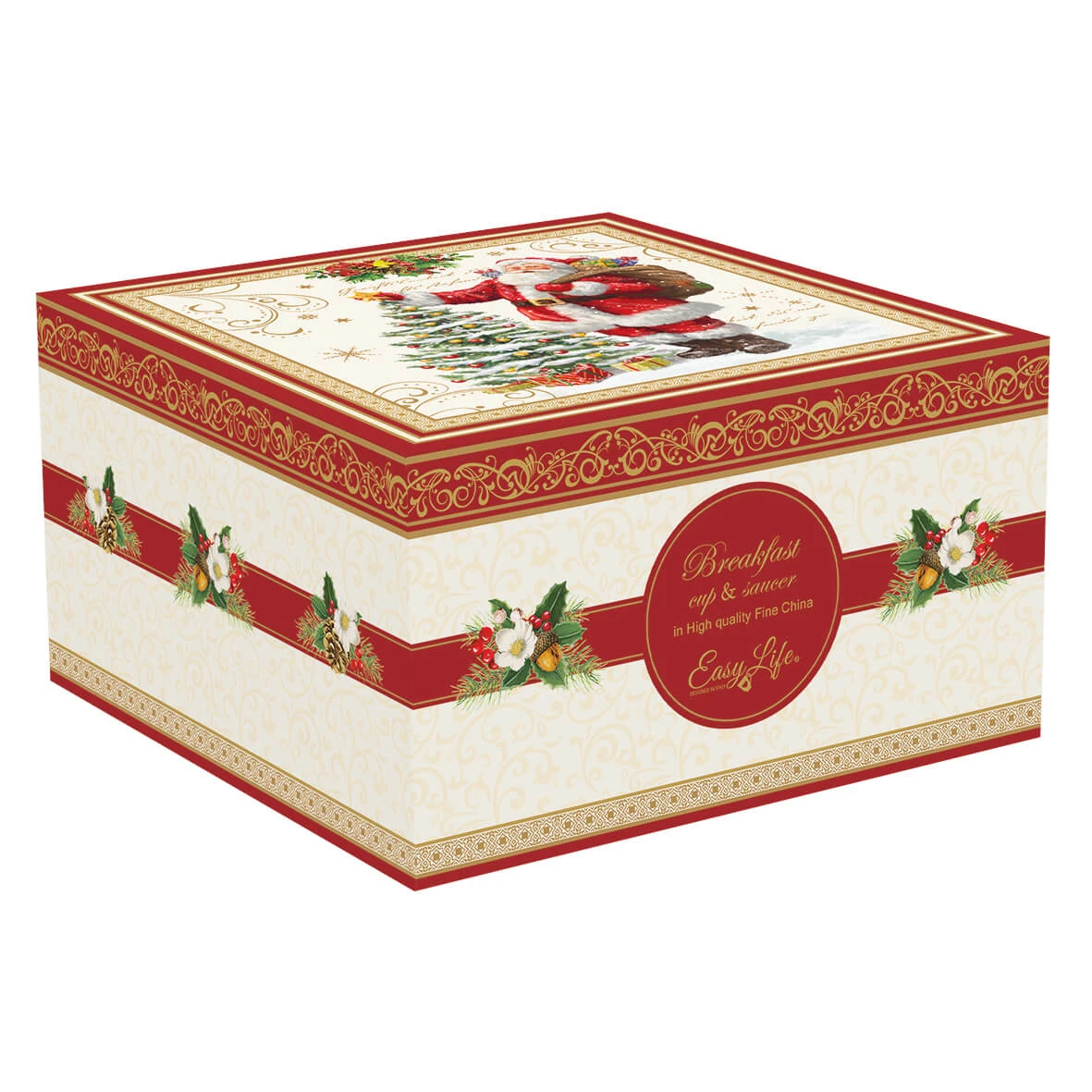 EASY LIFE Tazza Colazione Con Piatto 400 Ml In Porcellana MAGIC CHRISTMAS 2 EASY LIFE Tazza Colazione Con Piatto 400 Ml In Porcellana MAGIC CHRISTMAS - Image 2