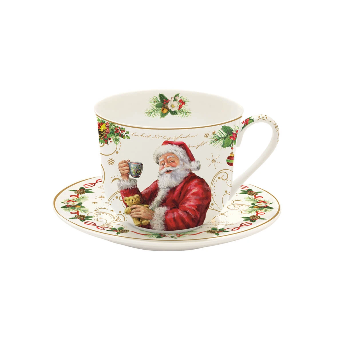 EASY LIFE Tazza Colazione Con Piatto 400 Ml In Porcellana MAGIC CHRISTMAS 1 EASY LIFE Tazza Colazione Con Piatto 400 Ml In Porcellana MAGIC CHRISTMAS