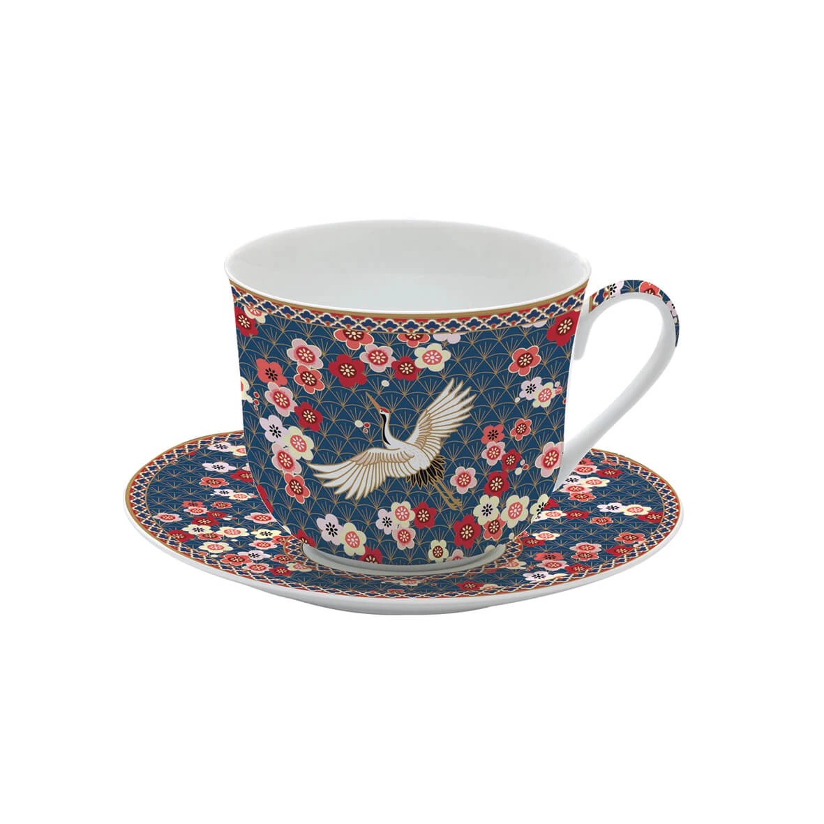 EASY LIFE Tazza Colazione Con Piatto 400 Ml In Porcellana OKINAWA 1 EASY LIFE Tazza Colazione Con Piatto 400 Ml In Porcellana OKINAWA