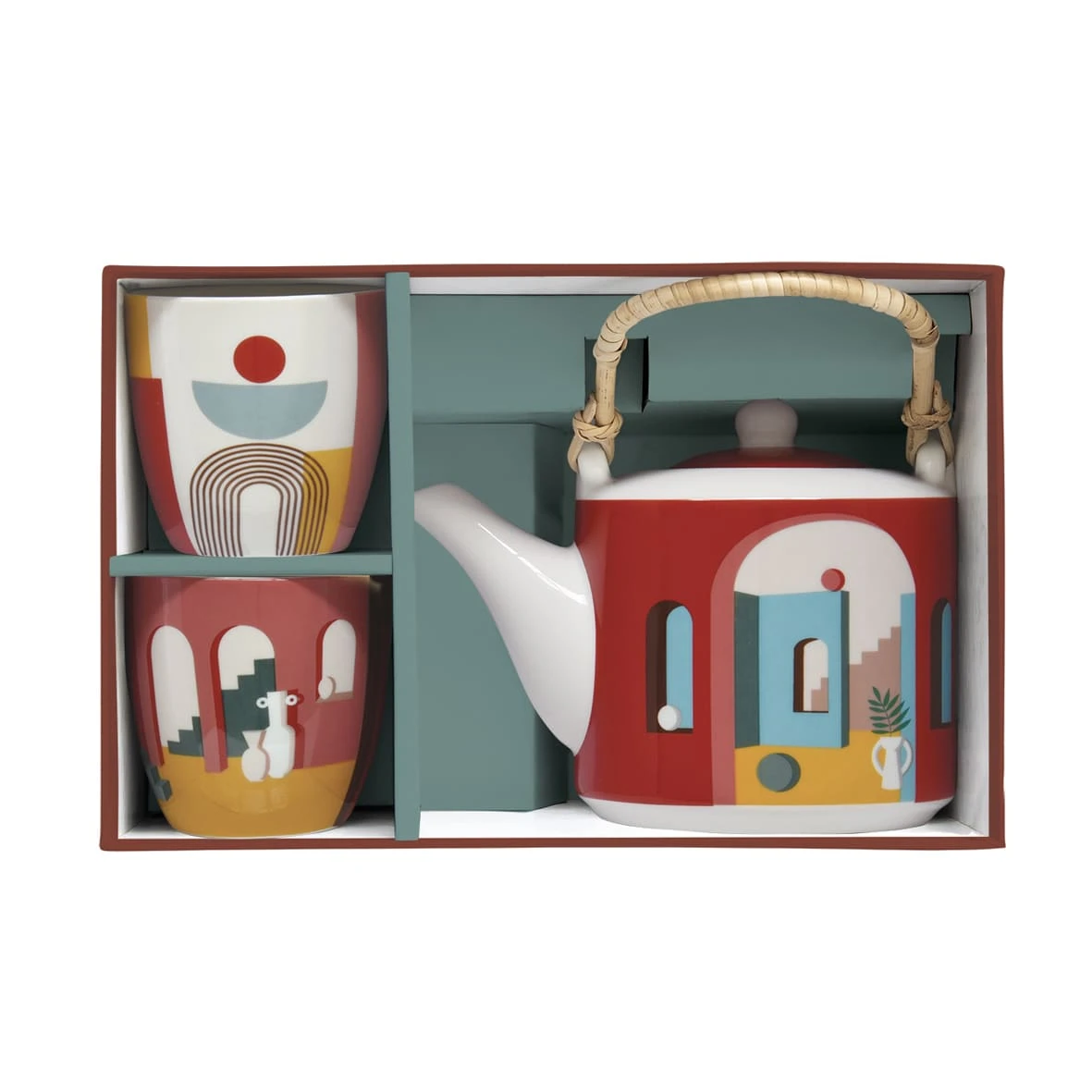 EASY LIFE Teiera Da 600 Ml Con 2 Bicchierini ILLUSION 2 EASY LIFE Teiera Da 600 Ml Con 2 Bicchierini ILLUSION - Image 2