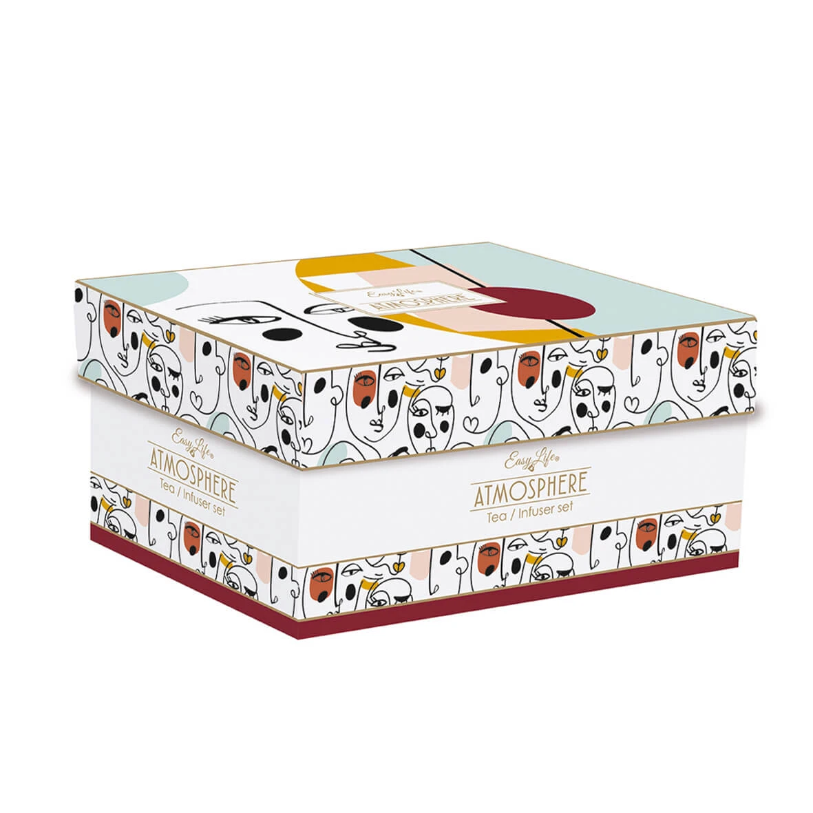 EASY LIFE Teiera Con Infusiera Da 600 Ml Con 2 Bicchierini In Porcellana MODERNISM 2 EASY LIFE Teiera Con Infusiera Da 600 Ml Con 2 Bicchierini In Porcellana MODERNISM - Image 2