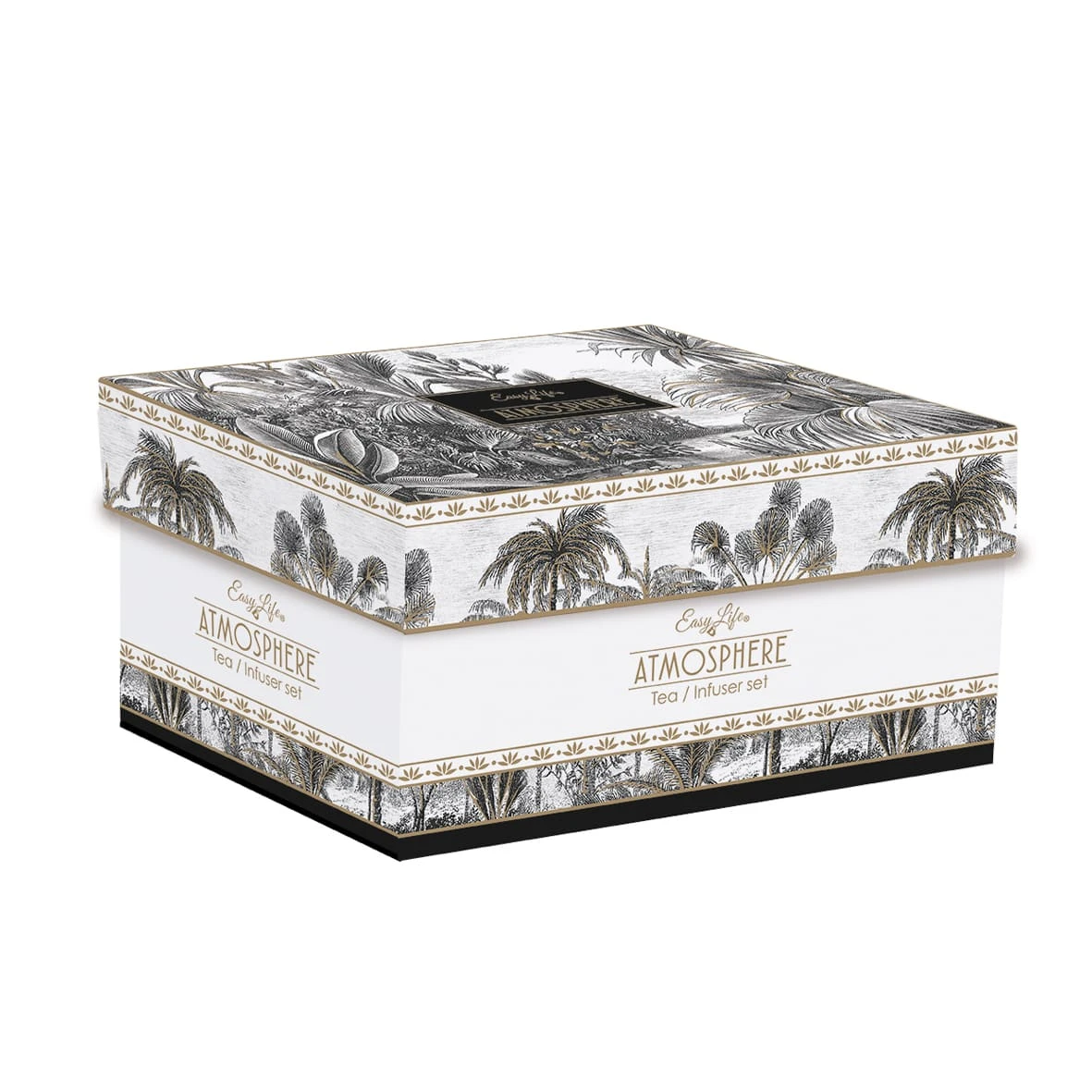 EASY LIFE Teiera 600 Ml Con Infusiera In Metallo E 2 Bicchierini 160 Ml In Porcellana RETRO 2 EASY LIFE Teiera 600 Ml Con Infusiera In Metallo E 2 Bicchierini 160 Ml In Porcellana RETRO - Image 2