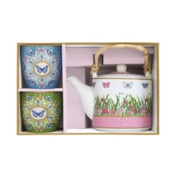 EASY LIFE Teiera Con Infusiera E Due Bicchierini SPRING PARADE 5 EASY LIFE Teiera Con Infusiera E Due Bicchierini SPRING PARADE -Easy Life 1467 SPAR open box