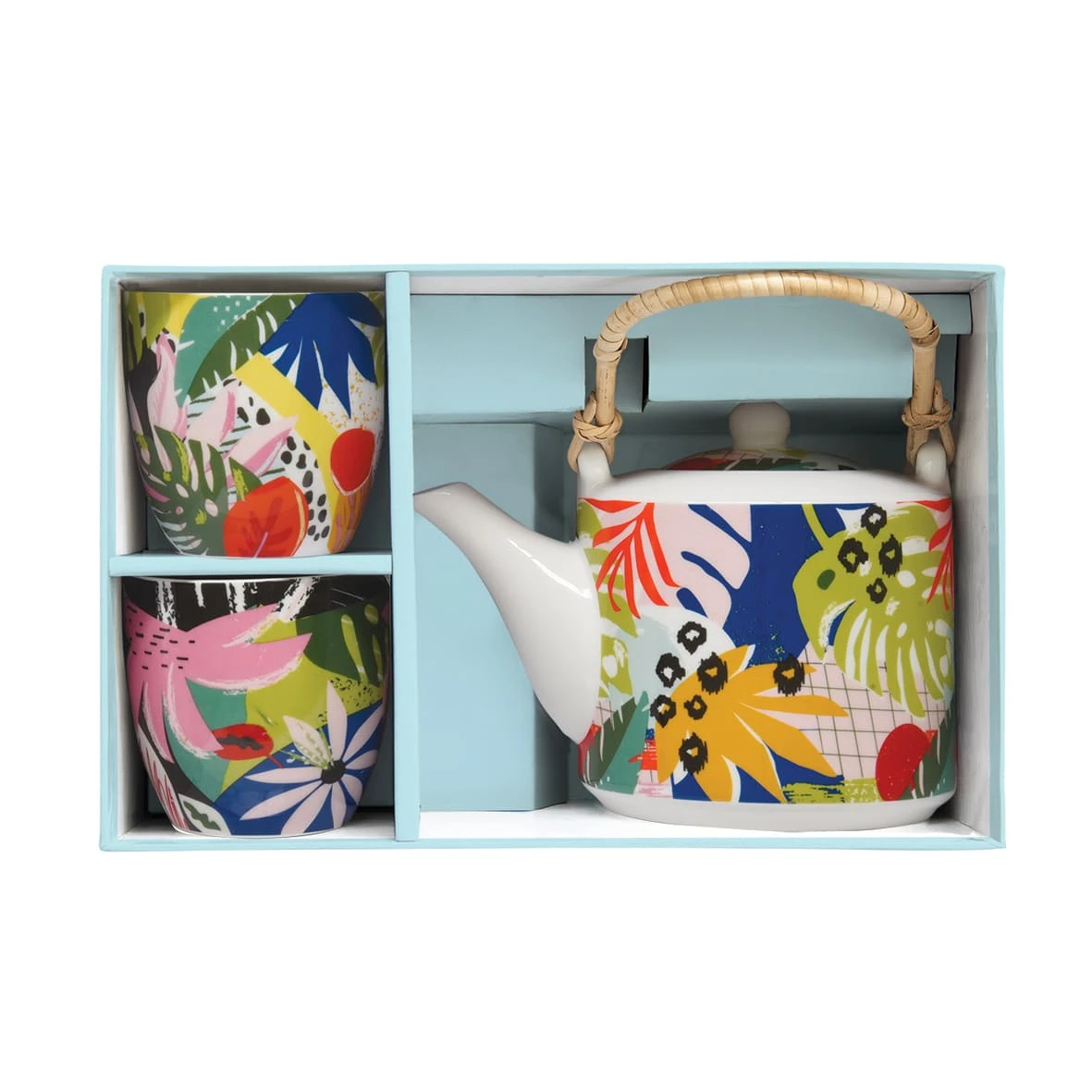 EASY LIFE Teiera 600 Ml Con 2 Bicchierini TROPICAL VIBES 2 EASY LIFE Teiera 600 Ml Con 2 Bicchierini TROPICAL VIBES - Image 2