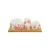 EASY LIFE Set Aperitivo Con 4 Ciotoline E Vassoio CORAL REEF