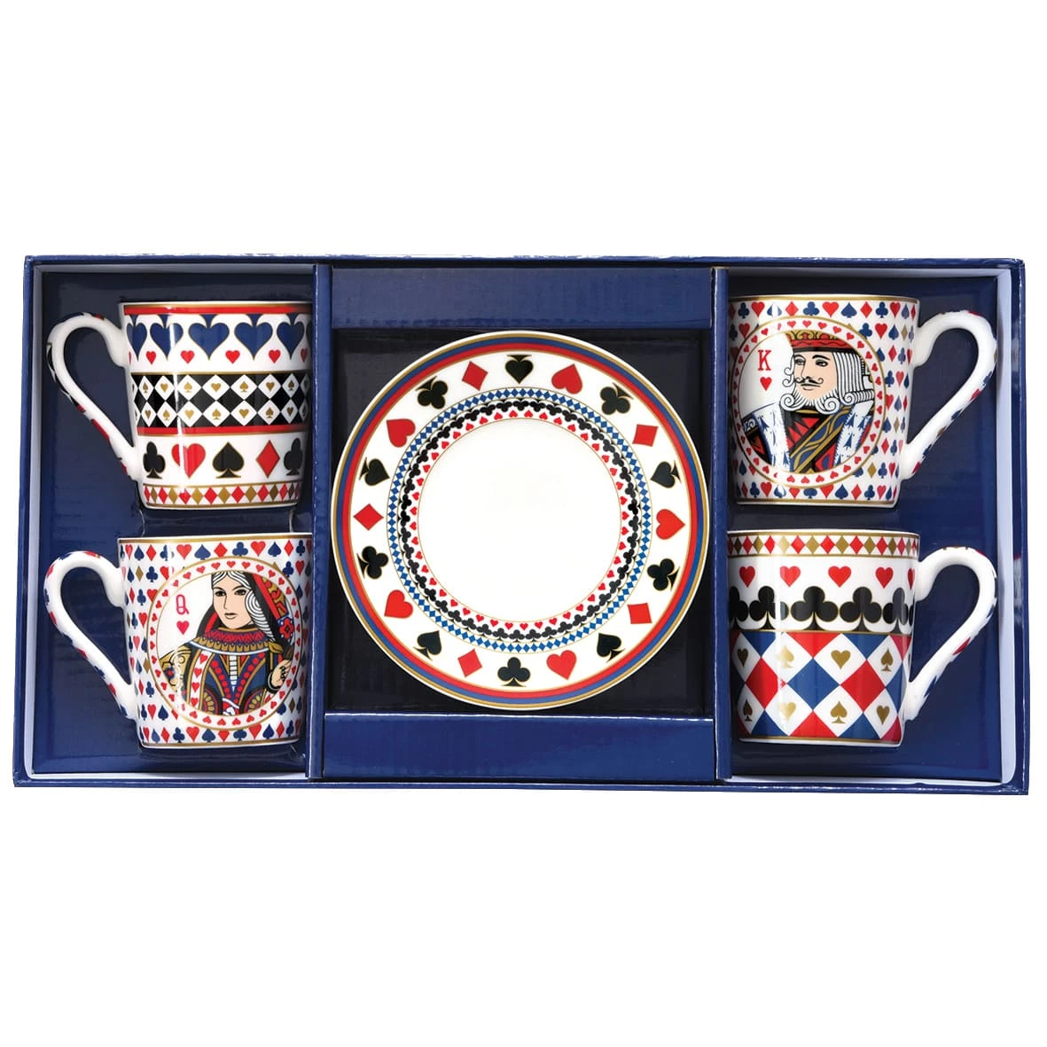 EASY LIFE Set 4 Tazzine Espresso 100 Ml Con Piattini CASINO ROYALE 1 EASY LIFE Set 4 Tazzine Espresso 100 Ml Con Piattini CASINO ROYALE