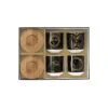 EASY LIFE Set 4 Bicchierini Caffè 110 Ml C/piattini In Bamboo In Gift Box CELESTIAL