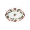 EASY LIFE Piatto Ovale Vischio CHRISTMAS BERRIES