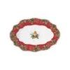 EASY LIFE Piatto Ovale Pettirosso CHRISTMAS BERRIES