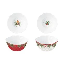 EASY LIFE Set 2 Ciotole CHRISTMAS BERRIES