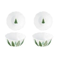 EASY LIFE Set 2 Ciotole FESTIVE TREES