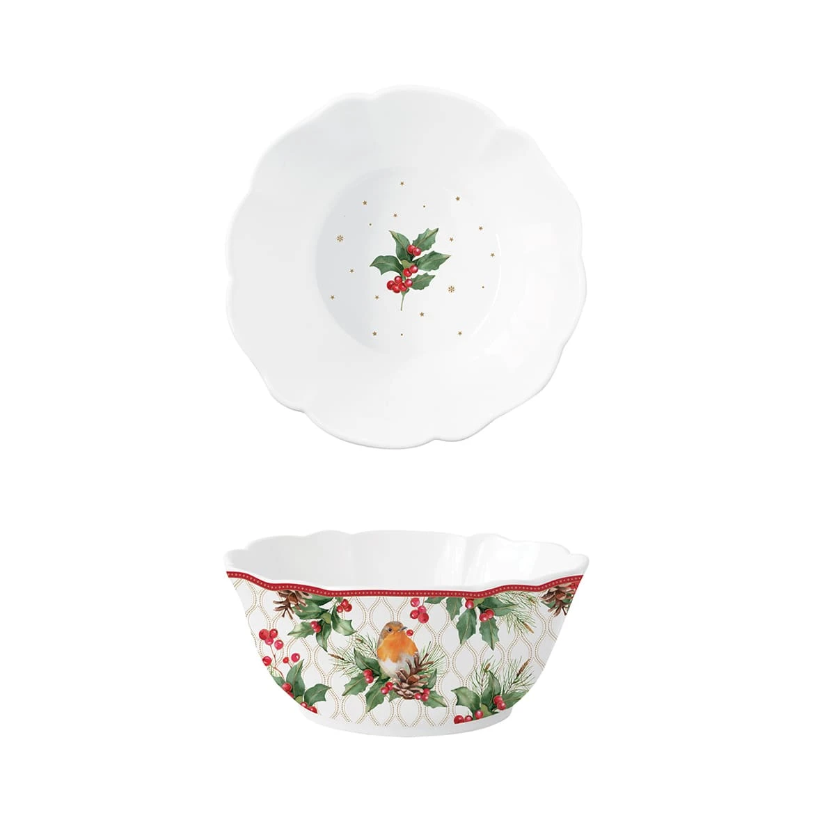 EASY LIFE Ciotola Ø 20 Cm CHRISTMAS BERRIES 1 EASY LIFE Ciotola Ø 20 Cm CHRISTMAS BERRIES