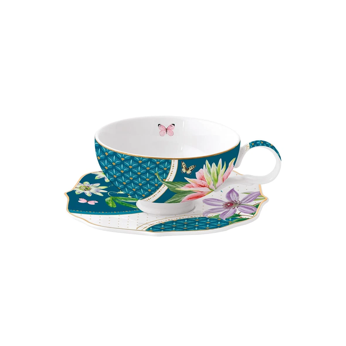 EASY LIFE Tazza Con Piattino VOYAGE TROPICAL 1 EASY LIFE Tazza Con Piattino VOYAGE TROPICAL