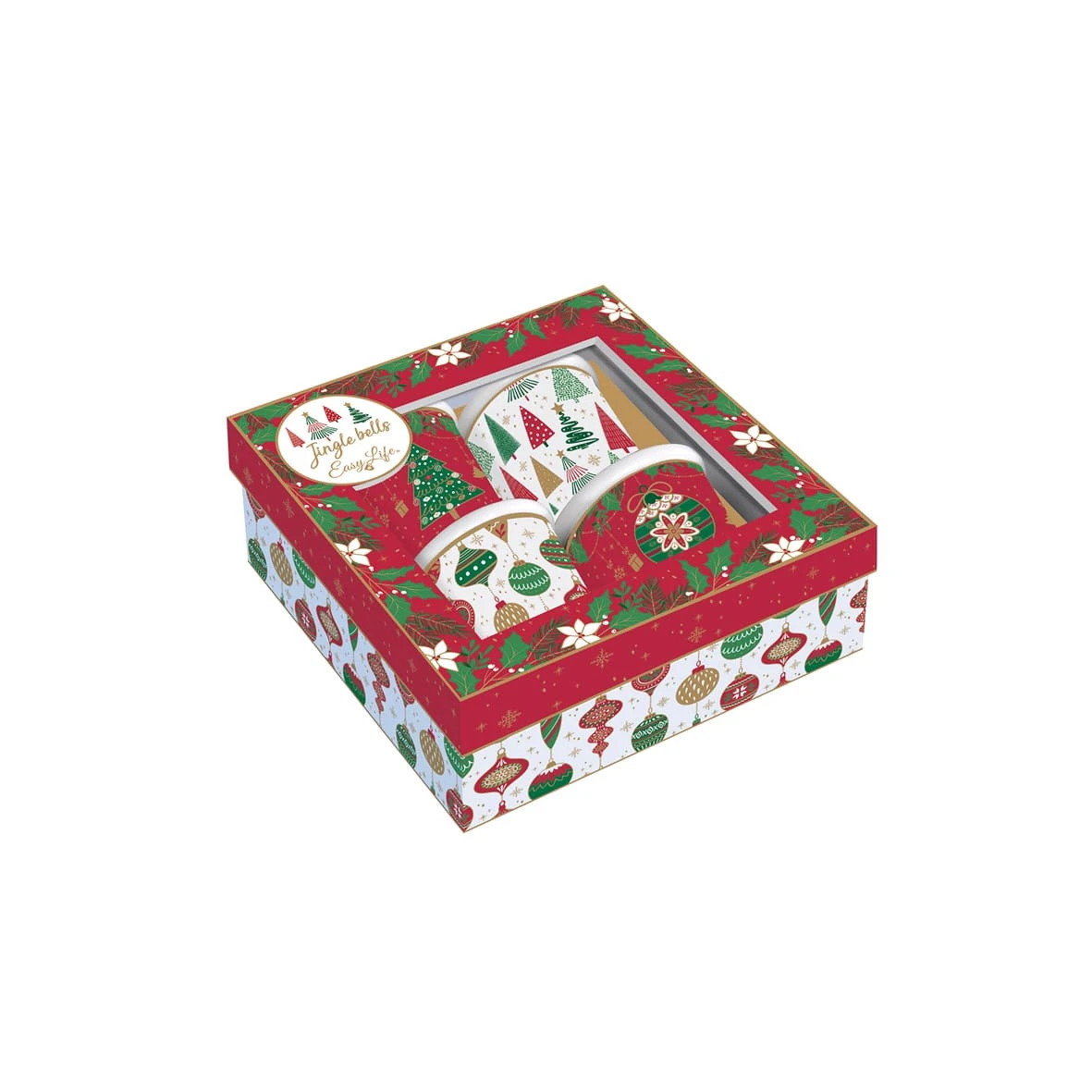 EASY LIFE Set 4 Bicchierini Caffè JINGLE BELLS 2 EASY LIFE Set 4 Bicchierini Caffè JINGLE BELLS - Image 2